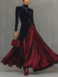 Lucrezia | Vestido longo bicolor