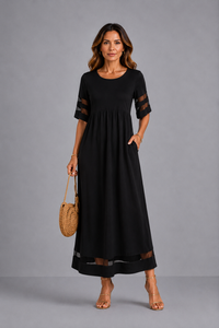 Aubrey | Vestido midi que estiliza la barriga