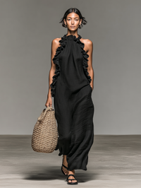 Gladys | Vestido largo con bolsillos