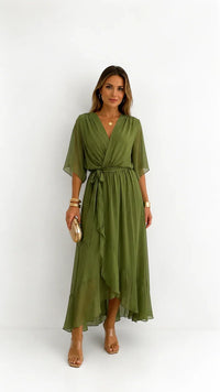 Léa | Vestido floral em chiffon