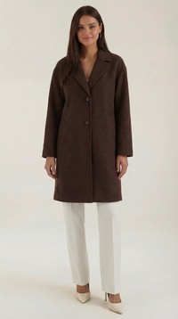 Sobretudo Oversized em Lã Diane