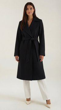 Gabardine de Lã Joyce com Cinto